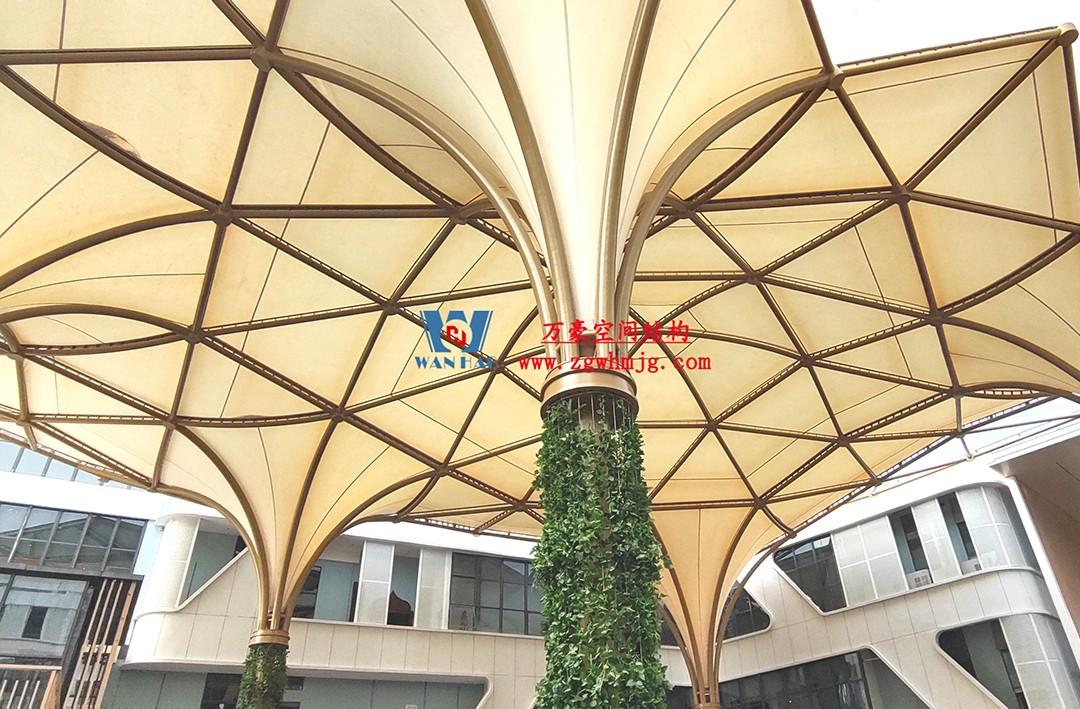 有骨骼、有皮膚的PTFE膜結(jié)構(gòu)建筑