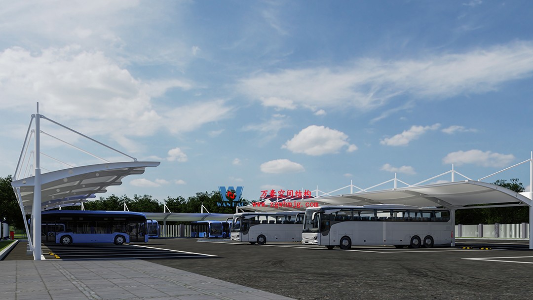 隨處可見(jiàn)的遮陽(yáng)擋雨守護(hù)衛(wèi)士-膜結(jié)構(gòu)車(chē)棚