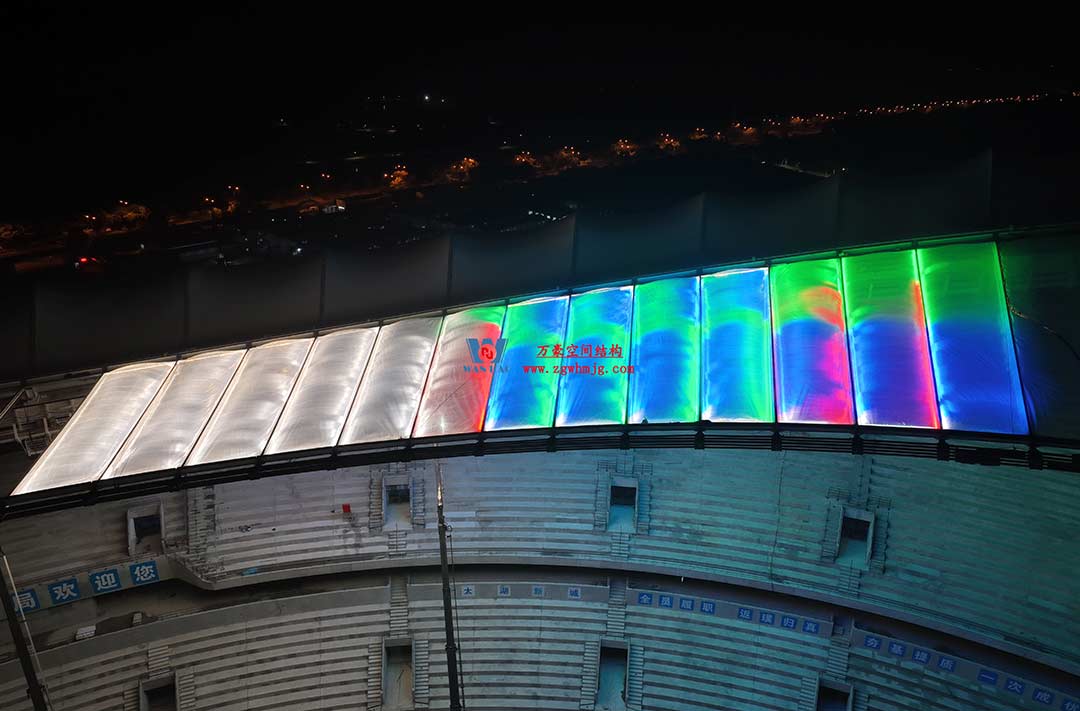 太湖之畔，華燈初上|無錫奧體中心施工加速