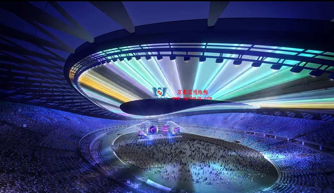 太湖之畔，華燈初上|無錫奧體中心施工加速